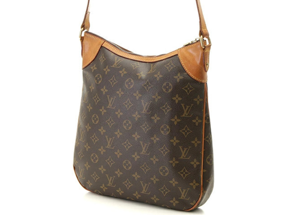 Louis Vuitton Monogram Odeon Shoulder Bag Brown
